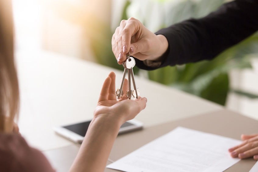 Handing over keys